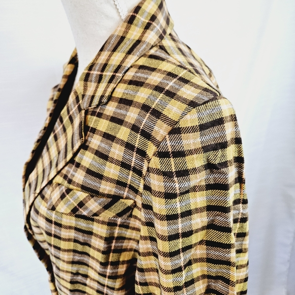 Free People We the Free Plaid Blazer X-small - Picture 7 of 11